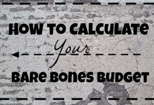 bare bones budget