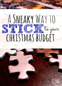 Are you worried about spending too much money this Christmas? See if this sneaky trick can help you stick to your Christmas budget!