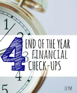 The year is quickly coming to a close. If you want to start next year off on the right foot start working on these four financial check-ups.