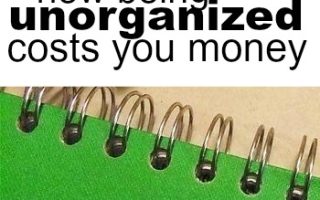 Preparing to clean up your act? You definitely should. Here's how being unorganized costs you money!
