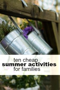 Looking for some good ole fun this summer? Here are ten fun and cheap summer activities for families.