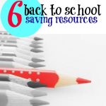 Want to save on back to school shopping? These six resources cover everything from first day memories, to school supplies, to clothing.
