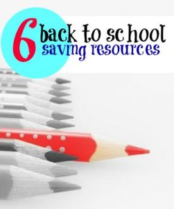 Want to save on back to school shopping? These six resources cover everything from first day memories, to school supplies, to clothing.