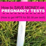 If you're trying to conceive the costs of pregnancy tests can up quick! Here's how to save money on pregnancy tests and pay as little as $0.38 per test!