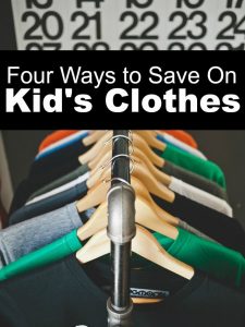 Kids don't have to be expensive as you think! Here are four smart ways to save on kid's clothes.