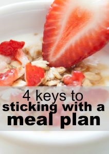 Having trouble sticking with a meal plan? These four tips will save your money, time, and sanity!