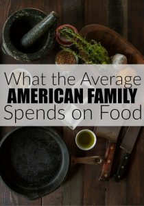 How does your grocery bill stack up to your peers? Here's what the average American family spends on food and how you can spend less!