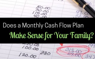 Here's one take on the benefits of having a monthly cash flow plan. We'll see if it work!