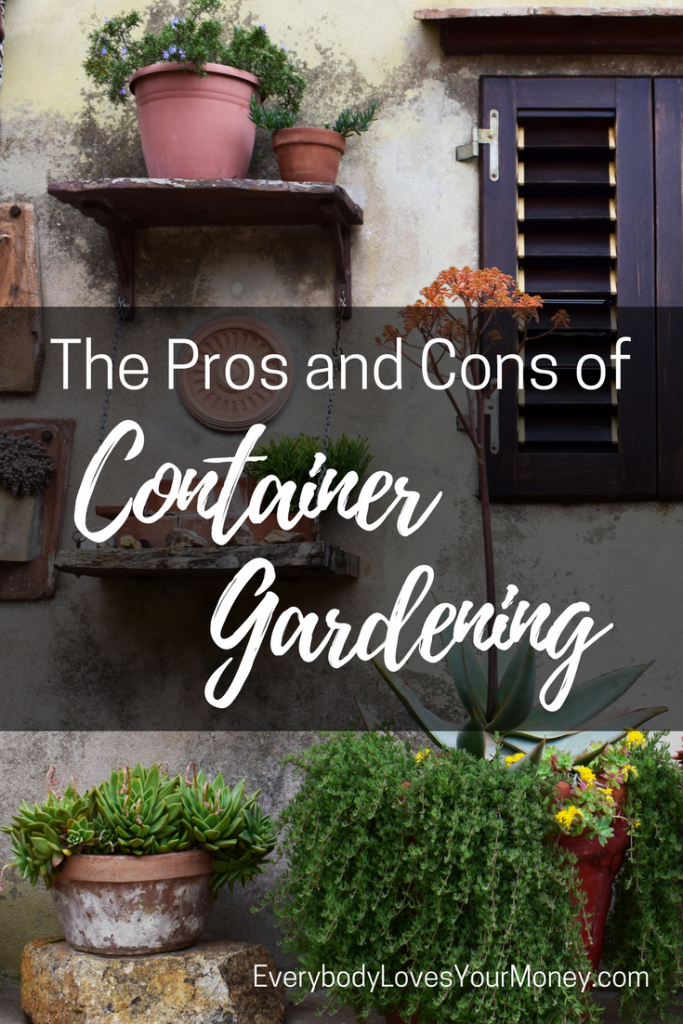 pros and cons of container gardening
