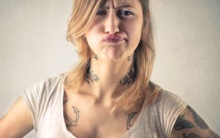 a disappointed woman