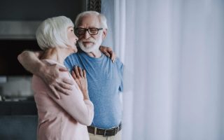 Older happy married couple