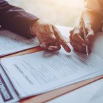 Signing a contract