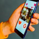 dating app on a smartphone