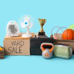 Random items that are sold at a yard sale
