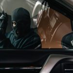 Thief in black jacket various action stolen cars.