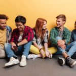 A group of teenagers