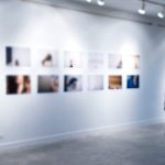 blur white museum room art gallery