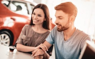 Young Family Are Choosing A New Car