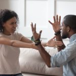 Young couple arguing