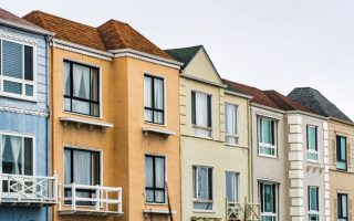 A street view of housing
