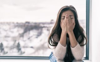 A depressed woman with unstable emotions