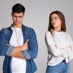 An angry romantic couple that doesn't trust one another