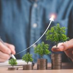 Someone experiencing financial growth