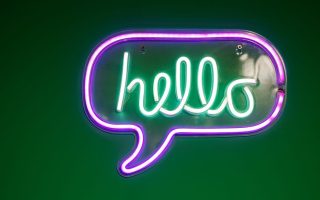 The word "hello," which is a greeting that most people usually like