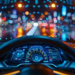 The drivers seat of a self-driving car, that has been promised by tech companies for years