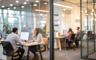 An office filled with workers, who are enjoying the perks of employment