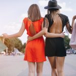 Two young women shopping together