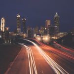 Atlanta skyline at night