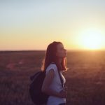 Picture of a woman outside who seems confident and capable of trusting her gut instinct
