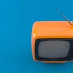 An old retro TV that used to play public access shows that became cult hits