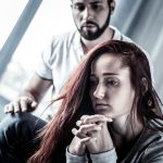Frustrated couple looking away from each other