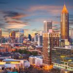 The Sky line of Atlanta, Georgia: a city filled with many great sights to see.