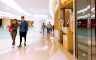 An empty shopping mall, where many brands are dying