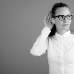 A woman practicing active listening