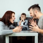 A family fighting, possibly over their budget