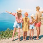 A family on vacation together