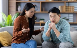 A couple having an argument because being honest made everything worse