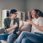 A pair of friends fighting because one sucks the other's energy dry