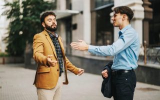 Someone talking too much but not listening, which is a habit that ruins reputation