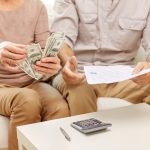 A sneior couple offering a family loan to someone