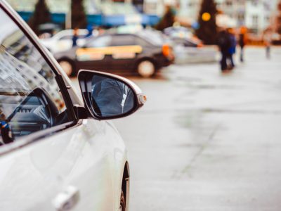 A car door, which might have a penny on it. What does that mean?