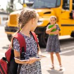 A young student, one of many in American schools