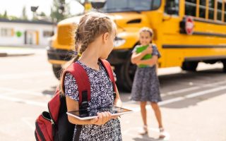 A young student, one of many in American schools