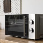 A modern microwave, which often receives unneeded warnings