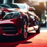 A modern luxury car with remote controls