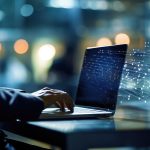 Someone's data being tracked via their laptop